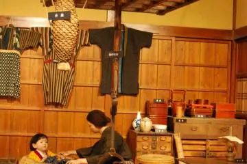 Display at the Shonai Rice Historical Museum.  
