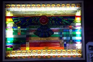<p>Glass work in the gift shop</p>