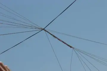 Kite stings are tangled and friction is used to try and cut the strings!