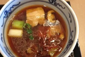 <p>A close up of the broth</p>