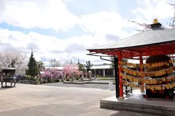 <p>Voici le "Negai-no-tama". Faites-en le tour 3 fois en gardant votre main dessus. Pendant que vous marchez faites un v&oelig;u. Ensuite, achetez une plaque de bois et &eacute;crivez votre souhait dessus, accrochez-le et vous recevrez de l'aide pour la r&eacute;alisation de ce v&oelig;u</p>