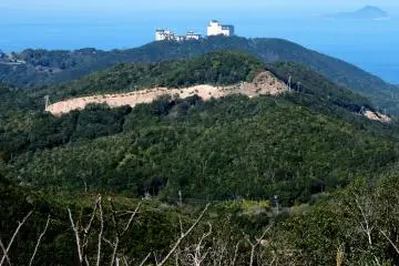 Mi primer vistazo al Hotel Daiichi desde un mirador en Pearl Road