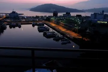 <p>Evening view from the hotel</p>