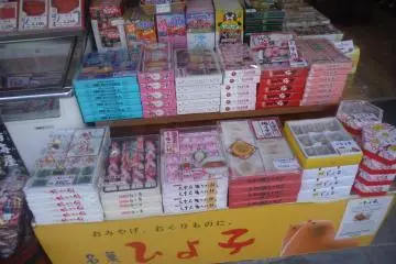 <p>ร้านขายของที่ระลึก มีของฝากขึ้นชื่อจากคิวชูครบครัน</p>