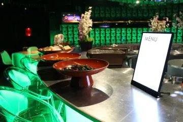 <p>At the island counter bar</p>
