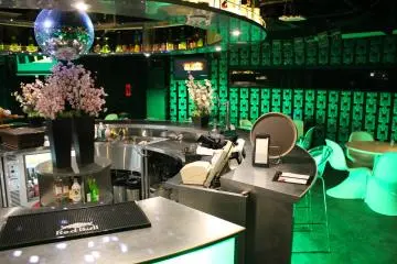 <p>At the island counter bar</p>