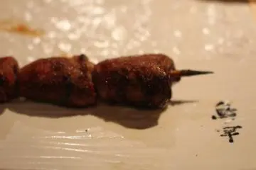 <p>A special yakitori of chicken hearts, not chewy as you may expect</p>