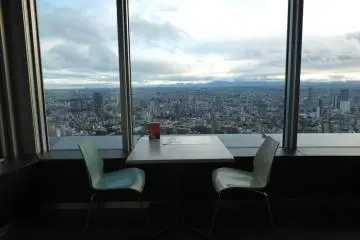 <p>ร้านกาแฟลอยฟ้าในจุดชมวิว</p>
