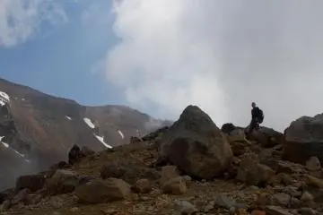 Little rocky but well marked path