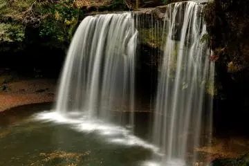 <p>Layers of water looked like silk threads. They were beautiful and refreshing!</p>