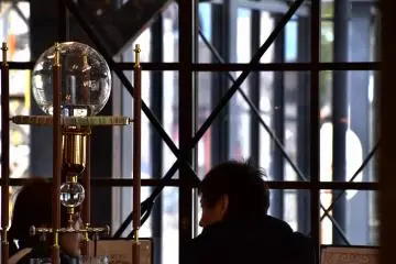 <p>A couple enjoying a romantic day-out inside the caf&eacute;</p>