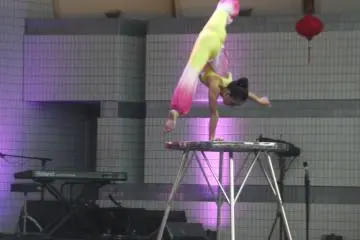 <p>Acrobatics at the Vietnam Festival</p>