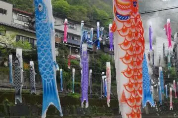 <p>Most of the streamers seem to be dark in color, with the occasional yellow or orange thrown in</p>