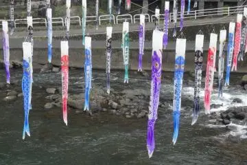 <p>The streamers will hang from mid-April until early May</p>