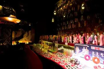 Up close and personal with the goodies at the bar