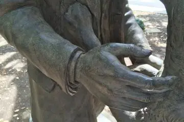 A warm embrace between the two