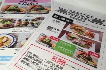 <p>Nice, bright menu's offering English translations</p>