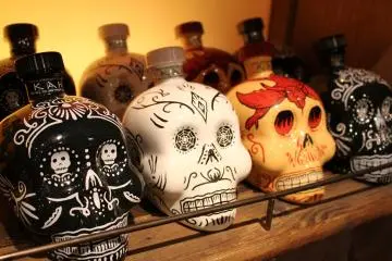 <p>Kah Tequila bottles inspired by&nbsp;Calaveras and the Day of the Dead</p>