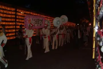 A band performing the Japanese National Anthem