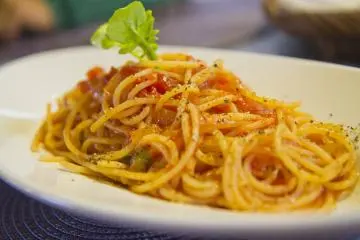 Pasta à la Provençale (spaghettini basil dan tomat)