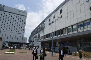 Front of Okayama station