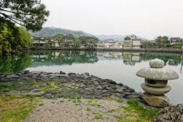 <p>The pond is a short drive from the viewpoint on Mt Kasa and the mountain's lovely camellia grove</p>