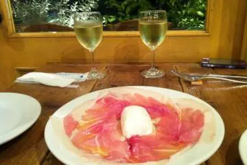 Buffalo Mozzarella and Prosciutto Platter
