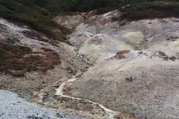 <p>A few small streams crisscross the otherwise desolate environment</p>