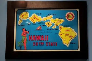 <p>The map of Hawaii - 50th&nbsp;USA state</p>