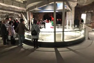 Model of the city of Hiroshima showing the bomb's epicenter:&nbsp;Hiroshima Peace Memorial Museum