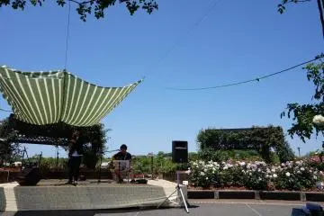 <p>Besides food stalls and souvenir shops outside the rose garden, concerts, dance shows, and gardening workshops are held almost every weekend and holiday in May.</p>