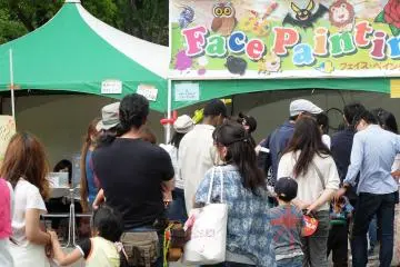 There's also a booth for children and young adults to get their faces painted since this is a family oriented event, although it has many alcohol choices for adults to purchase and enjoy.