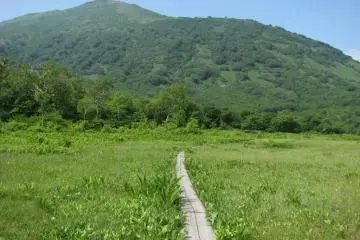 Mount Annupuri—the marsh is halfway up its eastern slope