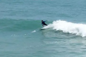 <p>Some surfers are really good and are able to ride the waves from out into the ocean all the way to the beach.&nbsp;</p>