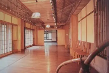 The view down the dancehall from the Beethoven room (Photo: Atami City)