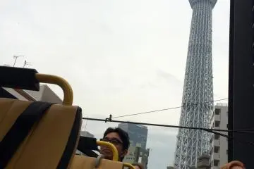 <p>Tokyo Skytree tower is too tall to take a picture from the bottom.</p>