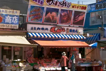 Part of Hakodate's portside market area