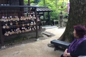 <p>Resting on the bench of Jizodou.</p>
