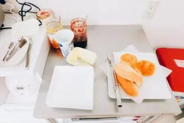 <p>This is the type of breakfast guests can get every morning. Guests can also get a cup of tea or coffee.&nbsp;</p>