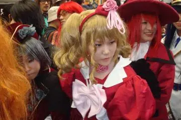 Ciel Phantomhive, Elizabeth Midford, and Madam Red from Kuroshitsuji