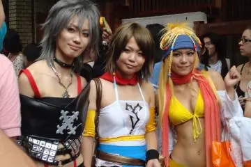 Paine, Yuna, and Riku from Final Fantasy X-2