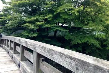The bridge to the castle is a beautiful spot to reflect and take photos.