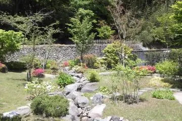 <p>The main part of the garden</p>