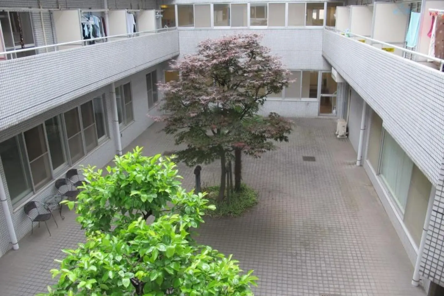 The courtyard at Comfort Tama Plaza (Photo: James Rodrigues)