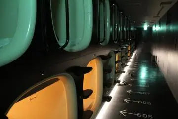 Kyoto's fancy Nine Hours hotel