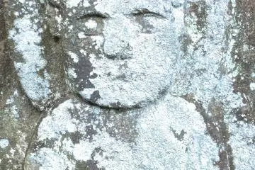 <p>Buddhist image near&nbsp;Hokokuji Temple, Kamakura</p>