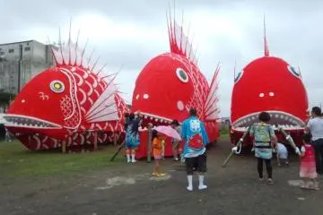 Clash of the TAI-tans, the Toyohama Tai Matsuri! (Photo: <a href="https://ppfppf.com/" target="_blank" rel="noreferrer noopener nofollow">Tamura Mai</a>)
