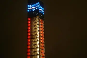 Tower at night
