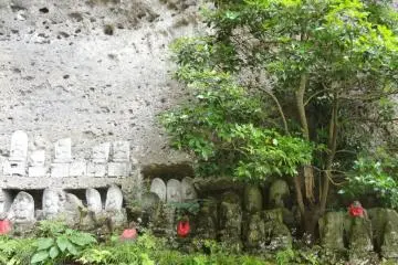 Some of the statues have been weathered into various shapes