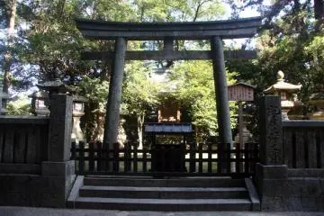 <p>A torii gate at Konpira-san</p>